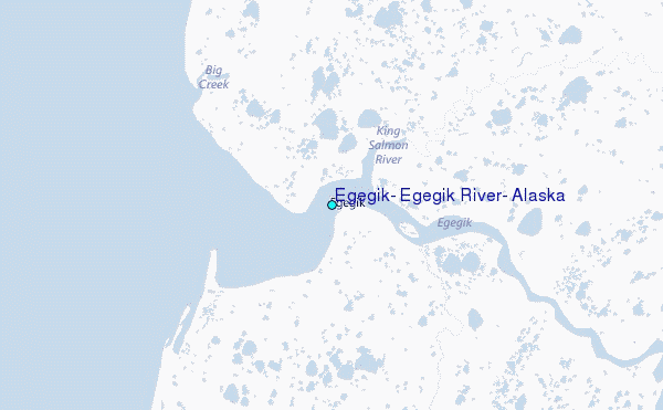 Egegik, Egegik River, Alaska Tide Station Location Map