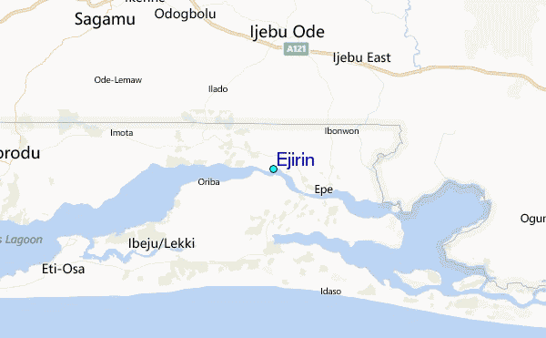 Ejirin Tide Station Location Map