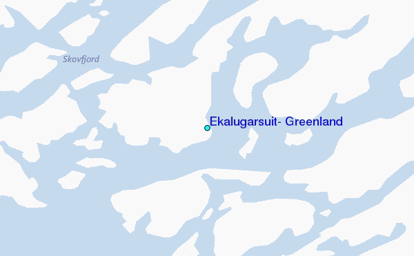 Ekalugarsuit, Greenland Tide Station Location Map