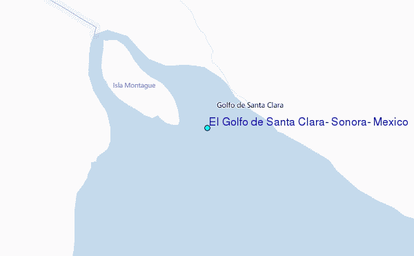 El Golfo de Santa Clara, Sonora, Mexico Tide Station Location Map