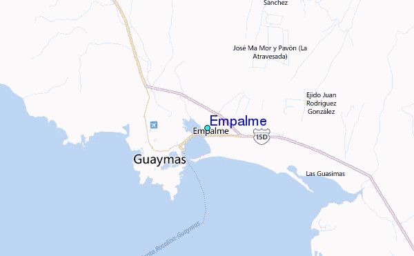 Empalme Tide Station Location Map