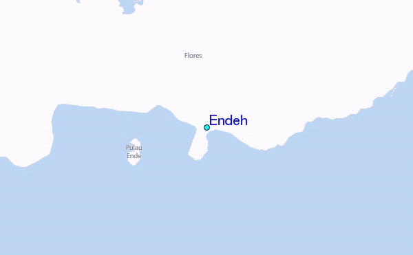 Endeh Tide Station Location Map