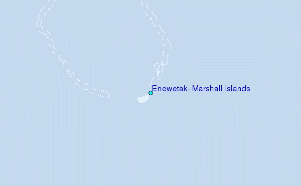 Enewetak, Marshall Islands Tide Station Location Map
