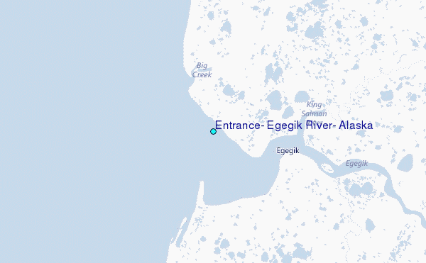 Entrance, Egegik River, Alaska Tide Station Location Map
