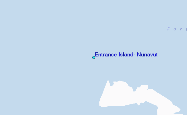 Entrance Island, Nunavut Tide Station Location Map