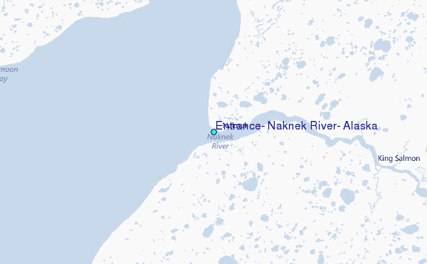 Entrance, Naknek River, Alaska Tide Station Location Map