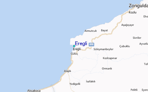 Eregli Tide Station Location Map
