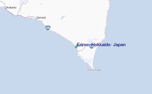 Erimo, Hokkaido, Japan Tide Station Location Map