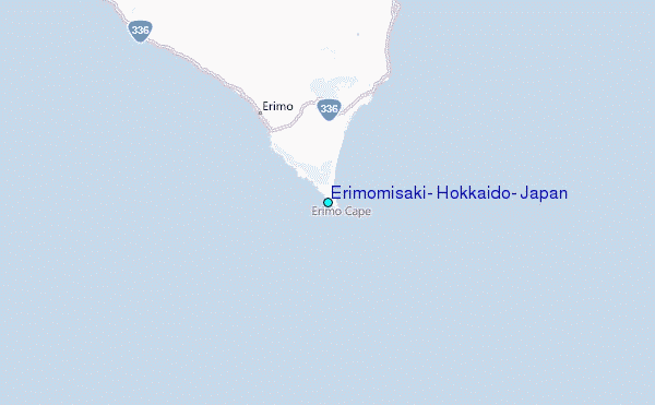 Erimomisaki, Hokkaido, Japan Tide Station Location Map