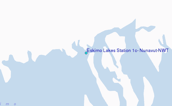 Eskimo Lakes Station 1c, Nunavut/NWT Tide Station Location Map