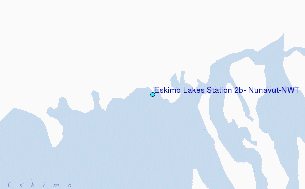 Eskimo Lakes Station 2b, Nunavut/NWT Tide Station Location Map