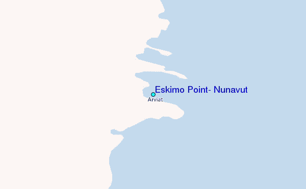 Eskimo Point, Nunavut Tide Station Location Map