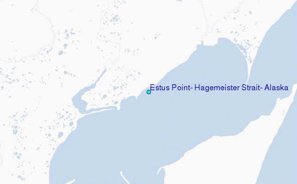 Estus Point, Hagemeister Strait, Alaska Tide Station Location Map