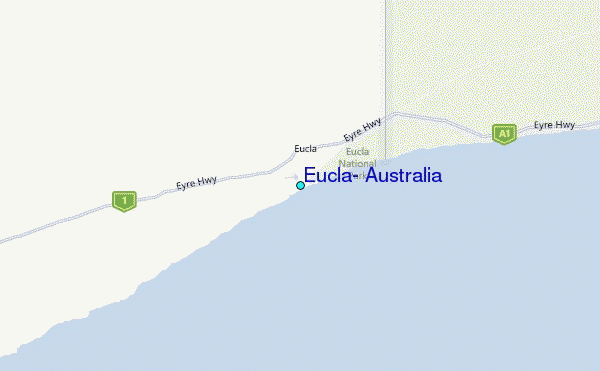 Eucla, Australia Tide Station Location Map