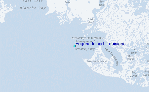 Eugene Island, Louisiana Tide Station Location Map