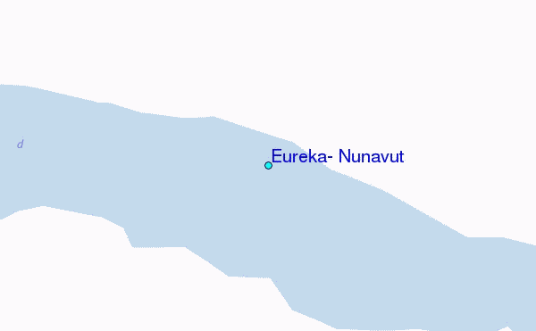 Eureka, Nunavut Tide Station Location Map