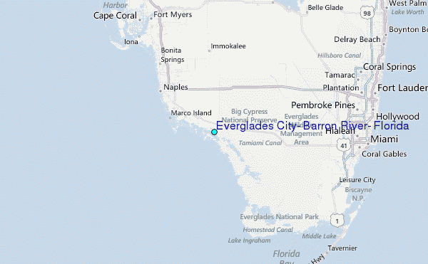 Everglades City, Barron River, Florida Tide Station Location Guide