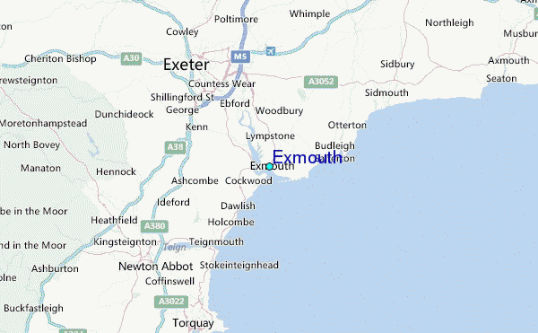 Exmouth Tide Station Location Map