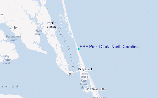 FRF Pier, Duck, North Carolina Tide Station Location Map