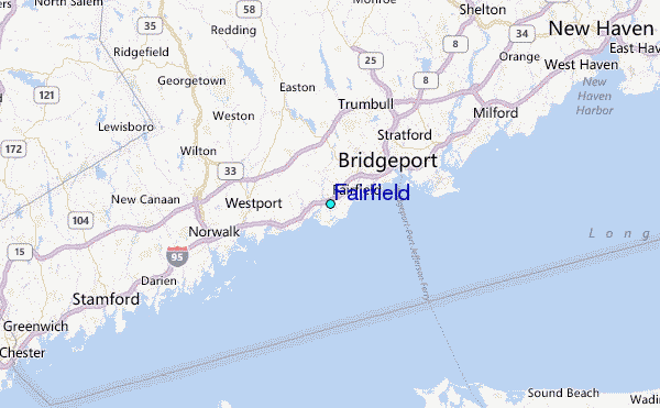 Fairfield Tide Station Location Map