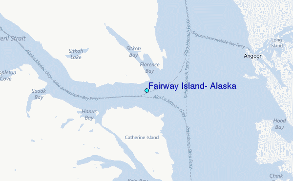 Fairway Island, Alaska Tide Station Location Map