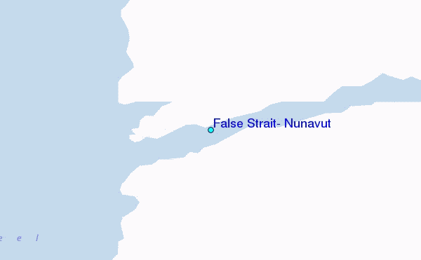 False Strait, Nunavut Tide Station Location Map