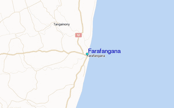 Farafangana Tide Station Location Map