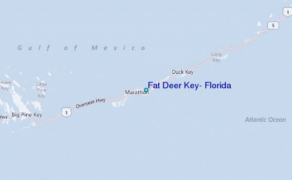 Fat Deer Key, Florida Tide Station Location Map