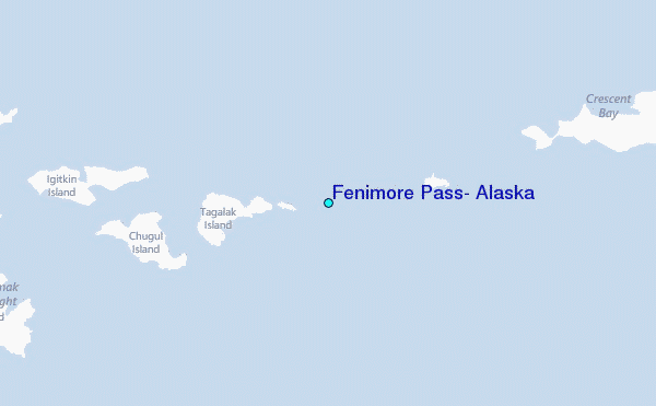 Fenimore Pass, Alaska Tide Station Location Map