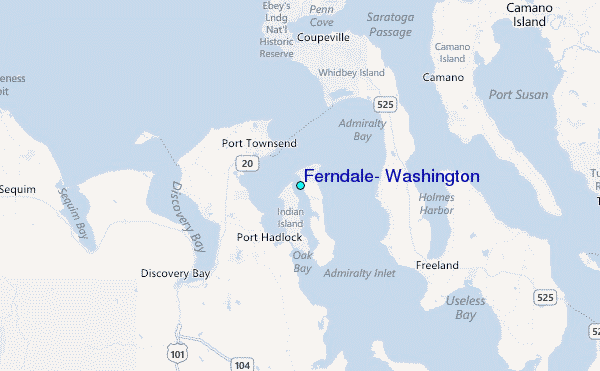 Ferndale, Washington Tide Station Location Map