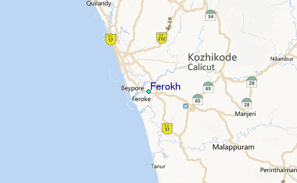 Ferokh Tide Station Location Map