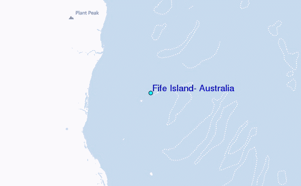 Fife Island, Australia Tide Station Location Map