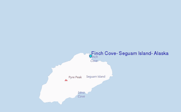 Finch Cove, Seguam Island, Alaska Tide Station Location Map