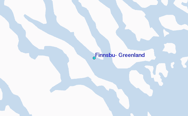 Finnsbu, Greenland Tide Station Location Map