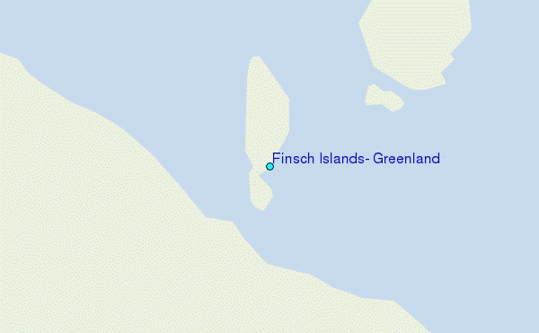 Finsch Islands, Greenland Tide Station Location Map