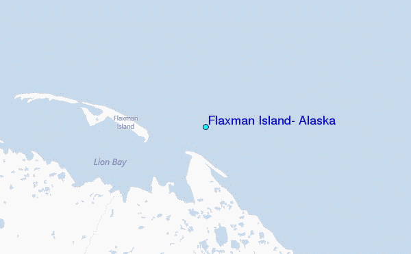 Flaxman Island, Alaska Tide Station Location Map