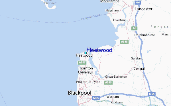 Fleetwood Tide Station Location Map