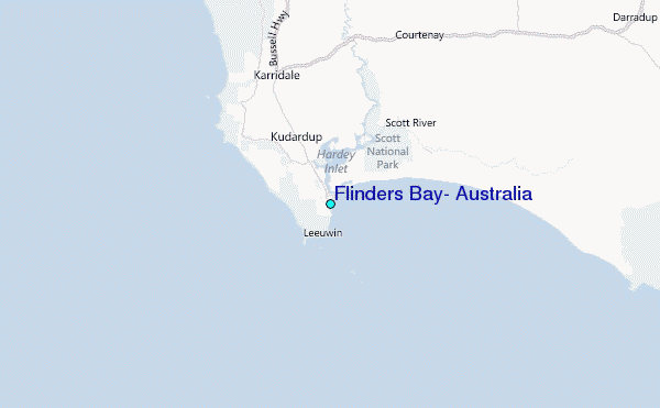 Flinders Bay, Australia Tide Station Location Map