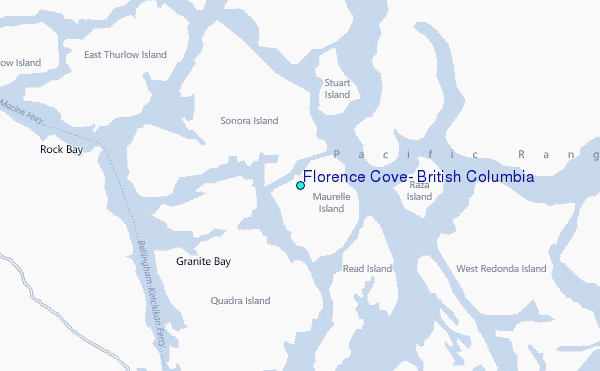 Florence Cove, British Columbia Tide Station Location Map