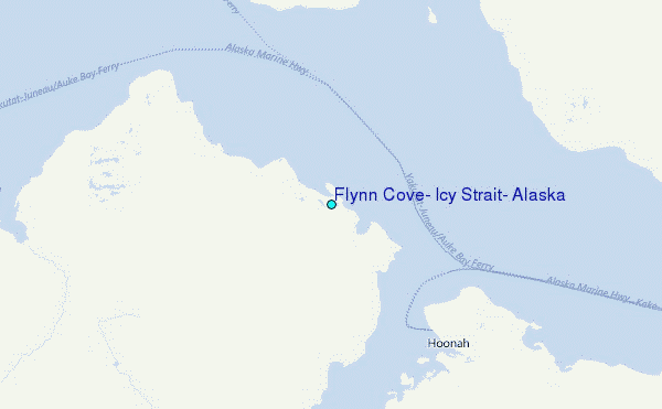Flynn Cove, Icy Strait, Alaska Tide Station Location Map