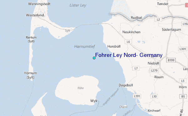 Fohrer Ley Nord, Germany Tide Station Location Map