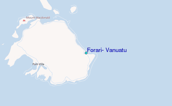 Forari, Vanuatu Tide Station Location Map