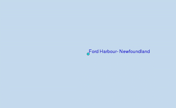 Ford Harbour, Newfoundland Tide Station Location Map