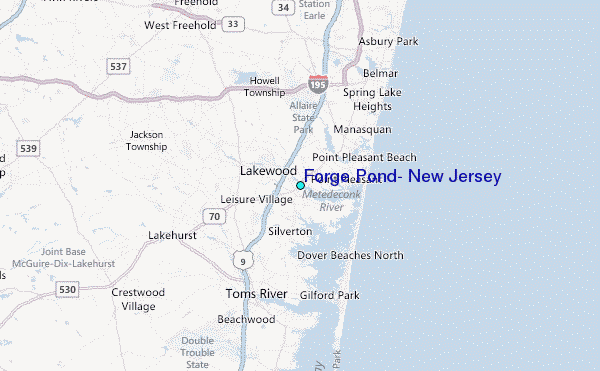 Forge Pond, New Jersey Tide Station Location Guide