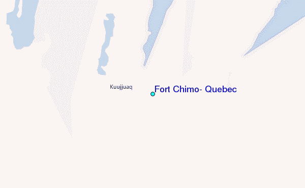 Fort Chimo, Quebec Tide Station Location Map
