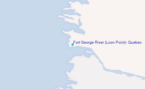 Fort George River (Loon Point), Quebec Tide Station Location Map