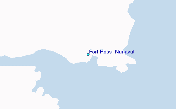 Fort Ross, Nunavut Tide Station Location Map