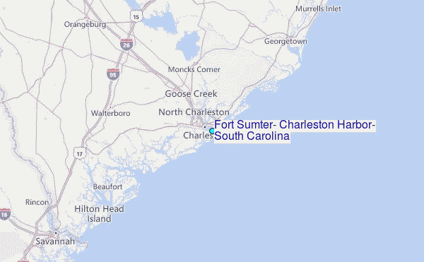 Fort Sumter, Charleston Harbor, South Carolina Tide Station Location Guide