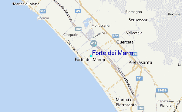 Forte Dei Marmi Map