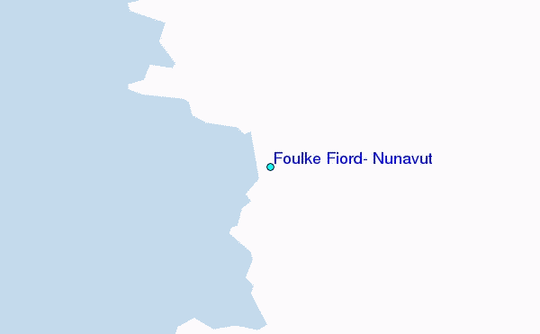 Foulke Fiord, Nunavut Tide Station Location Map